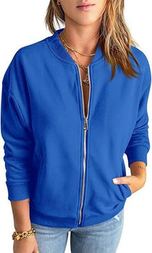 Damen Übergangsjacke | mit Reißverschluss – Blau