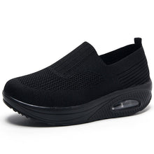 Damen Slip-On Atmungsaktive Lauf-Sneaker Fudus – Schwarz