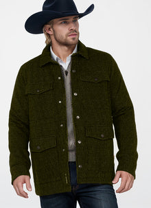 Herren strapazierfähige Utility-Jacke mit zwei großen Taschen Aliams – Olivgrün
