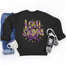 Damen Sweatshirt mit kreativem Schriftzug und weichem Innenfutter – Schwarz