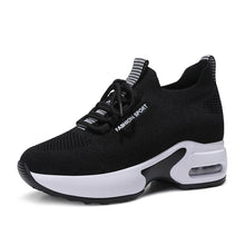 Frauen Sportliche Leichte Lauf-Sneaker mit Luftpolstertechnologie Fudus – Schwarz Weiß