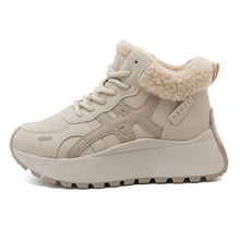 Damen Sneakers mit warmem Fleece-Futter und dämpfender Laufsohle – Khaki