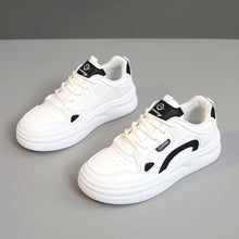 Damen sportliche Sneakers mit dämpfender Sohle und atmungsaktivem Obermaterial – Weiß