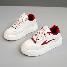 Damen modische Sneaker mit dämpfender Laufsohle und atmungsaktivem Obermaterial – Rot