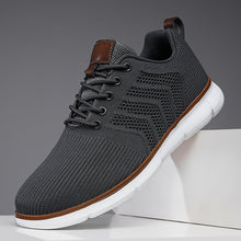 Herren vielseitige atmungsaktive Strick-Sneaker mit orthopädischer Unterstützung Fudus – Dunkelgrau