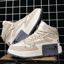 Herren Modische High-Top Sneakers mit innovativem Traktionsdesign – Beige