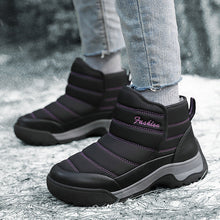 Herren Isolierte Winter Slip-On Stiefel Fudus – Schwarz Lila