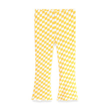 Mädchen Schlagleggings mit kariertem Design Drune – Gelb