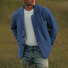 Herren elegante Freizeitjacke Aliams – Dunstblau