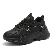 Damen Chunky Casual Sneakers mit verbesserter Dämpfung Fudus – Schwarz