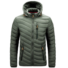 Leichte Herren-Steppjacke mit Kapuze - Sverre – Olivgrün