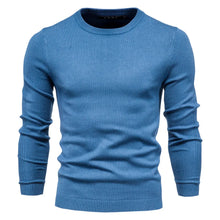Couture - Freizeit-Strickpullover mit hohem Kragen – Hellblau