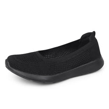 Damen atmungsaktive Slip-On Sneakers mit Adaptive Fit Technologie Fudus – Schwarz