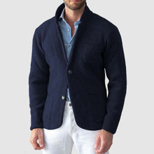 Herren Cardigan mit Eleganter Schnittführung und praktischen Taschen Aliams – Dunkelblau