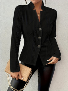 Lyra - Maßgeschneiderter Eleganter Blazer – Schwarz