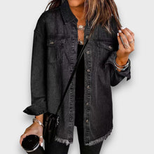 Karela – Klassische Jeansjacke – Schwarz