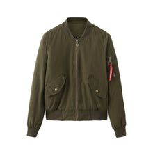 Herren lässige Übergangsjacke mit praktischen Taschen und modernem Design Aliams – Olivgrün
