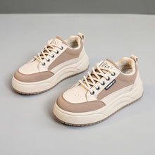 Damen Sportliche Plateau-Sneaker mit atmungsaktivem Mesh- – Khaki