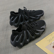 Damen Sportliche Sneakers mit innovativem Design und dämpfender Sohle – Schwarz