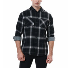 COUTURE™ FLANELLHEMD – Dunkelblau-Schwarz Kariert