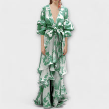 Marie - Chiffon Evening Gown – Hellgrün