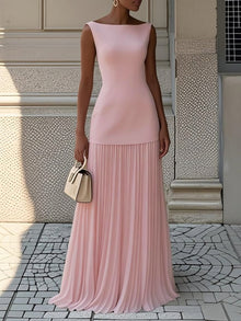 Malwina | Elegantes Maxi Kleid – Rosa
