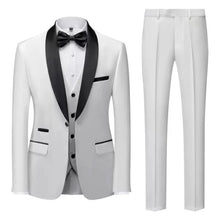 Herren Klassisch Hochzeitsgast Anzug | Slim Fit – Weiß / 3 Pcs Satz