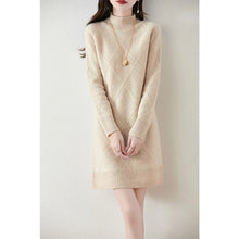 Emilia™ Chic Winterkleid – Beige