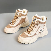 Damen Winterstiefel mit weichem Fleece-Futter und rutschfester Sohle – Khaki