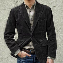 Winterjacke Herren Set Blazer Weste | Vielseitig – Schwarz