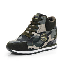 Herren Camo High-Top Sport Sneakers Fudus – Tarnfarbe Grün