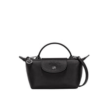 Mini-Lederhandtasche Von – Schwar