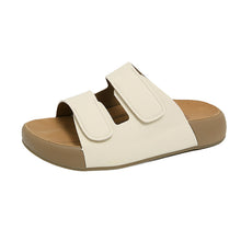 Damen Bequeme Clogs mit verstellbaren Klettverschlüssen und anatomischem Fußbett – Weiß