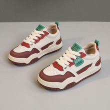 Damen Sportliche Chunky Sneakers mit modischem Design und dämpfender Laufsohle – Weinrot