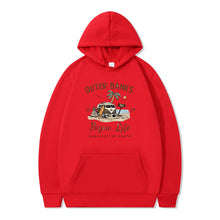 Damen Kapuzenpullover mit maritimem Design und inspirierendem Druck – Rot