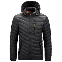 Leichte Herren-Steppjacke mit Kapuze - Sverre – Schwarz