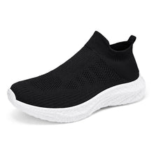 Herren Stretch Strick Performance Sneakers Fudus – Schwarz Weiß