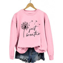Damen Sweatshirt mit inspirierendem Pusteblumen-Motiv – Rosa
