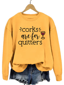 Damen Sweatshirt mit kreativem Spruch und lässigem Schnitt – Gelb