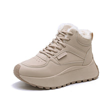 Damen Winter Sneaker mit kuscheligem Innenfutter und rutschfester Sohle – Khaki