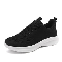 Herren Atmungsaktive Strick Performance Sneaker Fudus – Schwarz Weiß