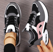 Damen Urban Athletic Sneakers mit Luftkissenunterstützung Fudus – Schwarz Pink