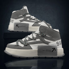Herren Modische High-Top Sneakers mit innovativem Traktionsdesign – Grau