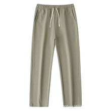 Couture - Gerade geschnittene Sweatpants mit weitem Bein – Hellgrün