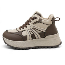 Damen Hochwertige Trend-Sneaker mit warmem Innenfutter und rutschfester Sohle – Braun
