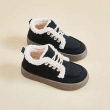 Damen Sneaker mit kuscheligem Innenfutter und dämpfender Laufsohle – Schwarz
