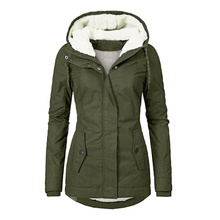 Damen Regenjacke | Winter – Armeegrün