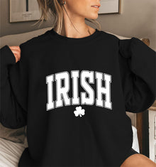 Damen Sweatshirt mit aktuellen irischen Design-Highlights – Schwarz