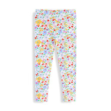 Mädchen Leggings mit buntem Blumendruck Drune – Gelb