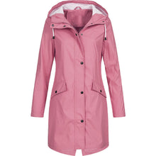 Wasserdichte Damen-Regenjacke mit Kapuze - Modern & Wetterfest – Rosa